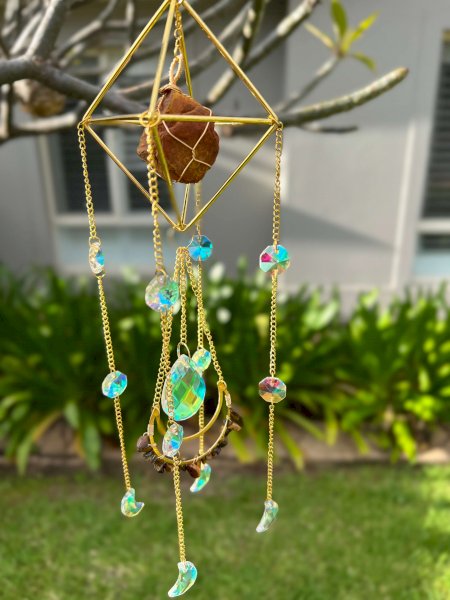 Crystal Suncatcher Cage Tigers Eyesuncatchers