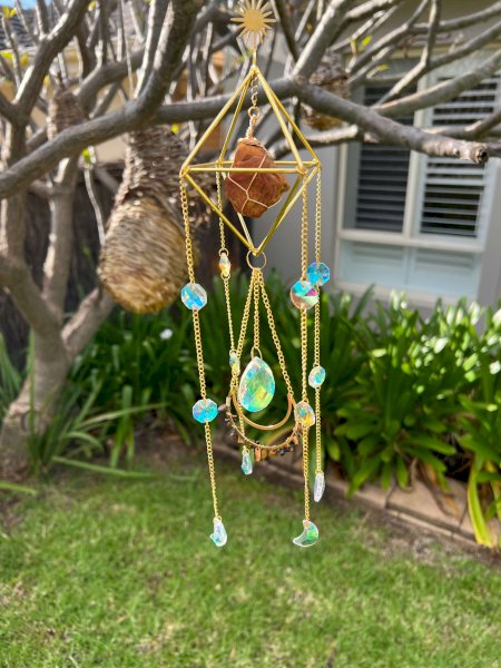 Crystal Suncatcher Cage Tigers Eyesuncatchers