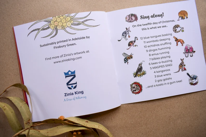 Australian Twelve Days of Christmas Bookbooks