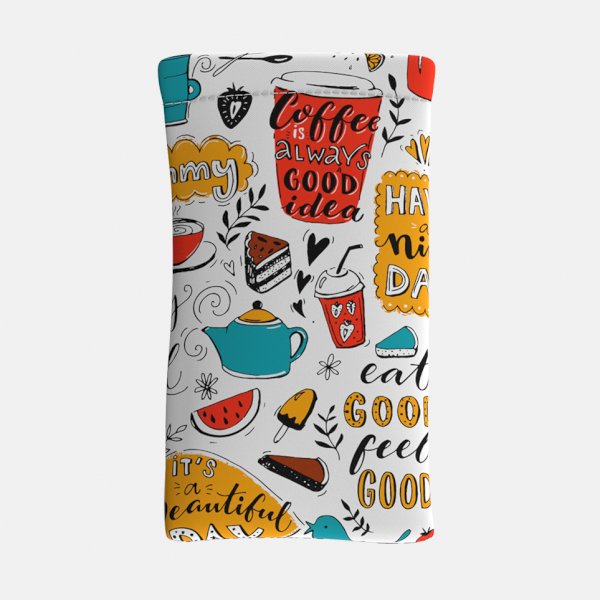Foodie Print Soft Caseglasses-case