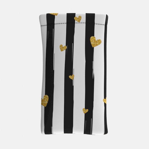 Golden Hearts Soft Caseglasses-case