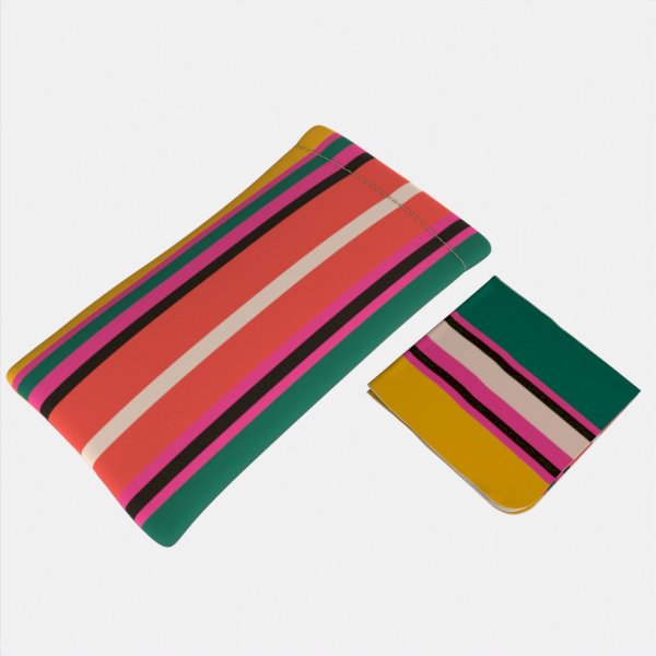 Stripes Designed Soft Caseglasses-case