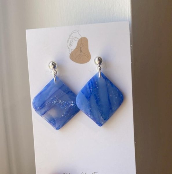 Blue Diamond Earringsearrings