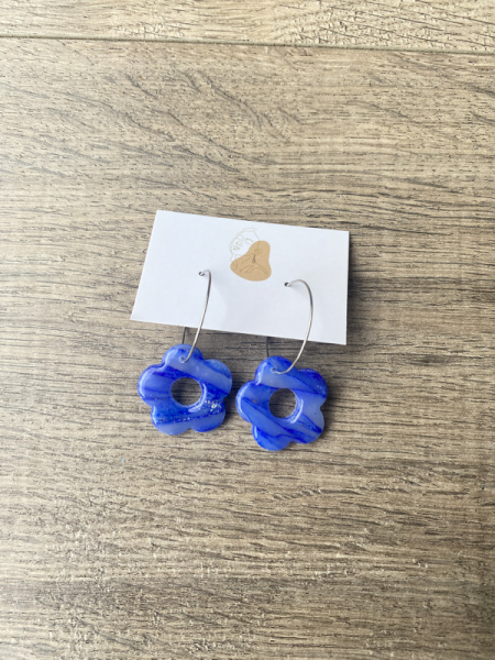 Flower Hoop Earringsearrings