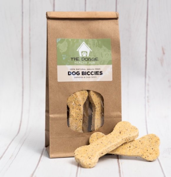 Dog Biccies - Banana & Chia Bicciesdog